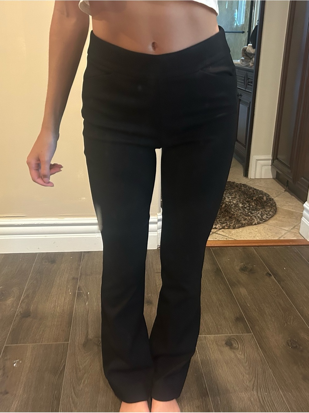 White House Black Market Black Bootcut Stretch Pants